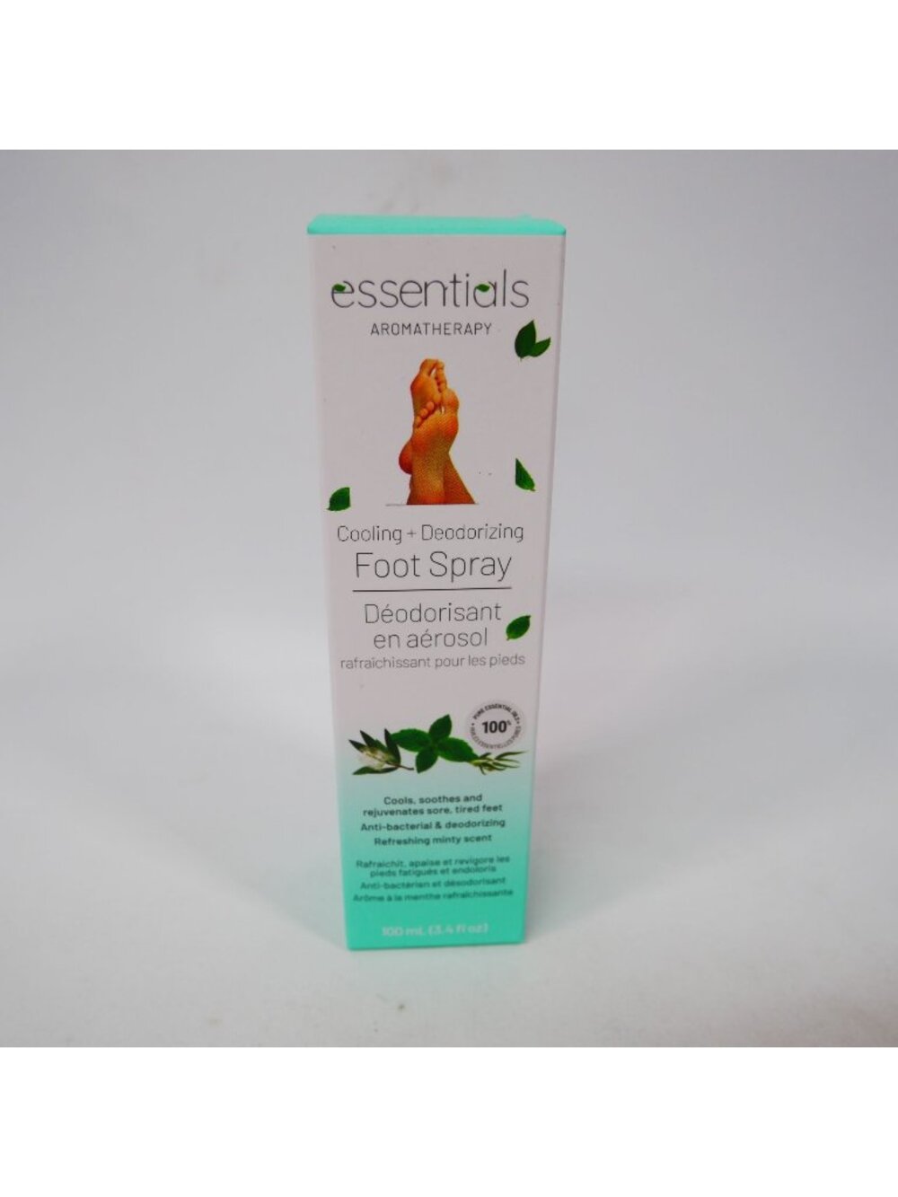 Relaxus - Essentials Aromatherapy Cooling & Deodorizing Foot Spray 100 mL - Picture 1 of 3